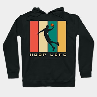 Vintage Retro Basketball, Basketball Hoodie